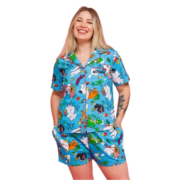 Mumin Dam/Dam Stor Utomhus Pyjamasset L Blå Blue L