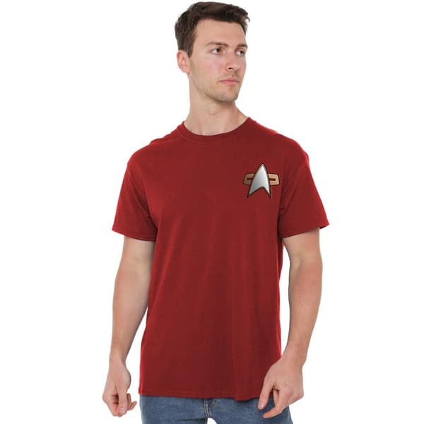 Star Trek Herr Deep Space Nine Command Emblem T-Shirt M Kardinal Cardinal M