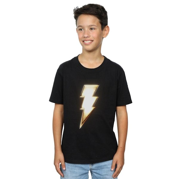 DC Comics Boys Shazam Bolt Logo T-Shirt 3-4 år Svart Black 3-4 Years