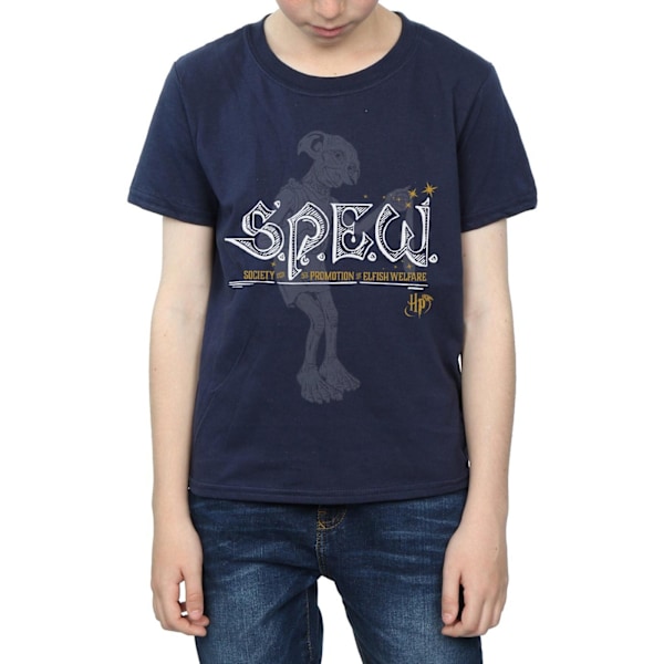 Harry Potter Boys Dobby Elfish Welfare T-shirt 12-13 år Marinblå Navy Blue 12-13 Years