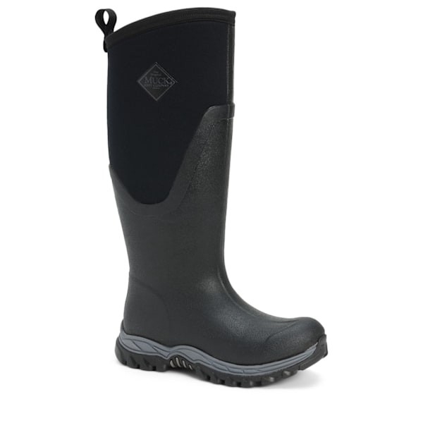 Muck Boots Womens/Ladies Arctic Sport Tall Pill On Wellie Boots Black/Black 3 UK