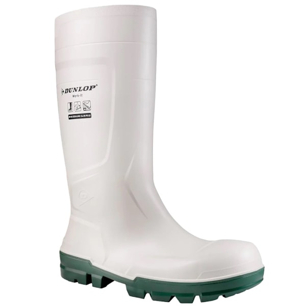 Dunlop Unisex Adult Work-It Säkerhets Wellington Boots 4 UK Vit White 4 UK