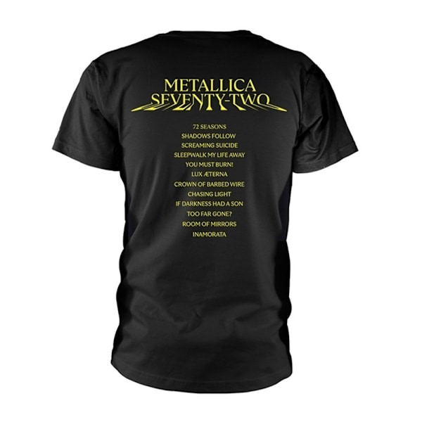 Metallica Unisex Adult M72 Album T-Shirt L Svart Black L