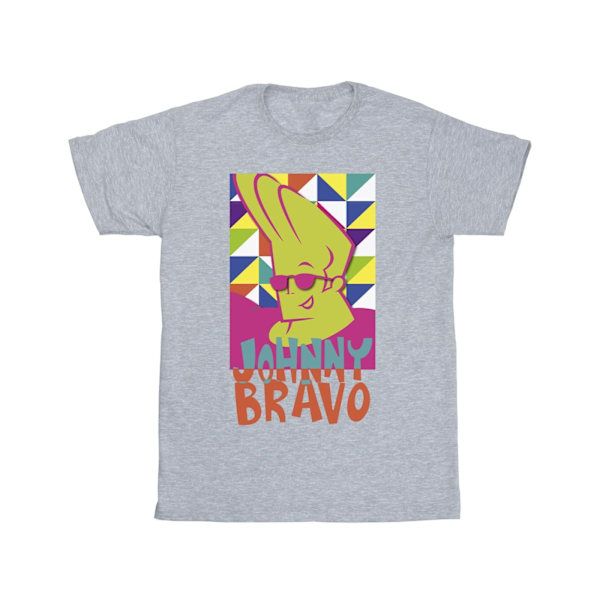 Johnny Bravo Herr Multi Triangles Pop Art T-Shirt 4XL Sports Grå Sports Grey 4XL