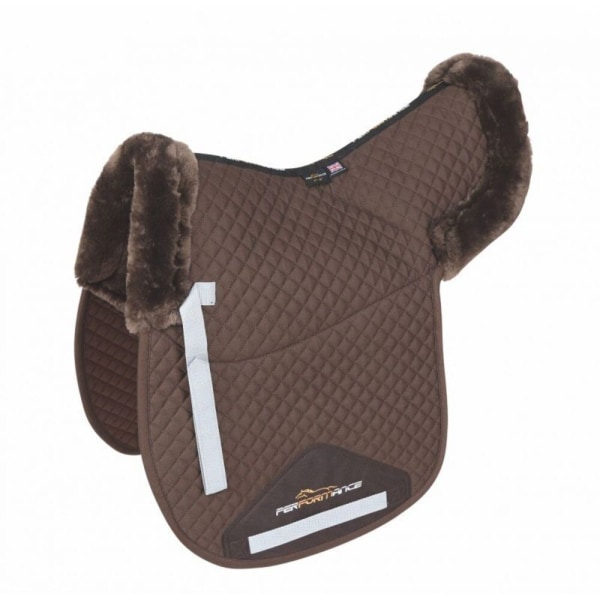 Performance Half Lined Horse Numnah 15in - 16.5in Brown Brown 15in - 16.5in