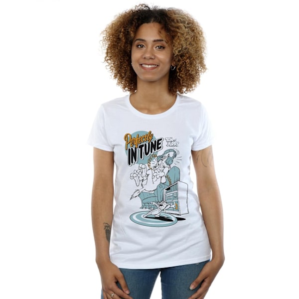 Tom And Jerry Dam/Damer Perfekt I Samklang Bomull T-shirt L White L