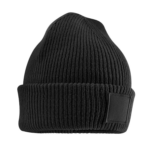 Beechfield Barn/Barn Cuffed Tonal Patch Mössa One Size Bl Black One Size