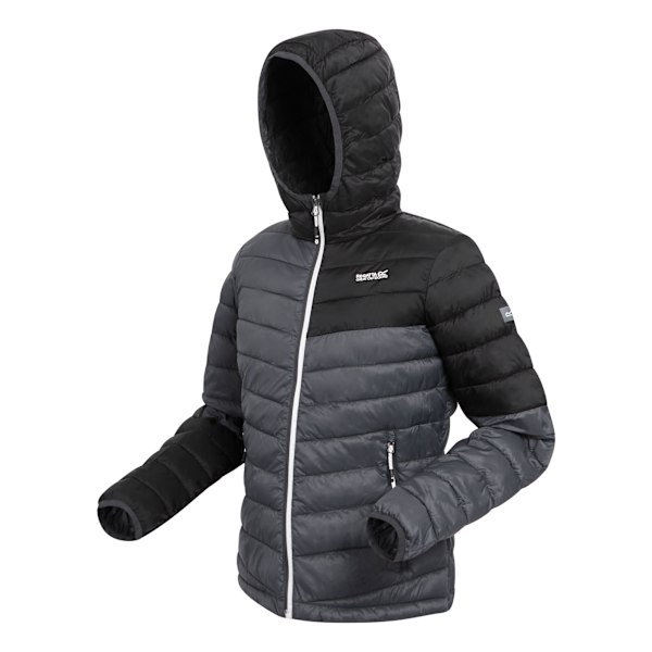 Regatta Dam/Kvinnor Hillpack II Huvförsedd Vadderad Jacka 14 UK Se Seal Grey/Black 14 UK