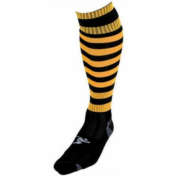 Precision Barn/Barn Pro Randiga Fotbollsstrumpor 3 UK-6 UK Sv Black/Amber Glow 3 UK-6 UK