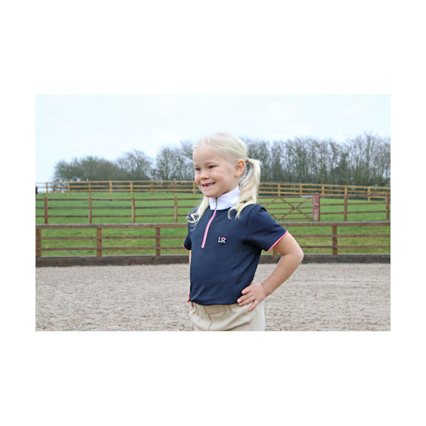 Little Rider Girls Susan Show Shirt 7-8 år Marinblå Navy 7-8 Years