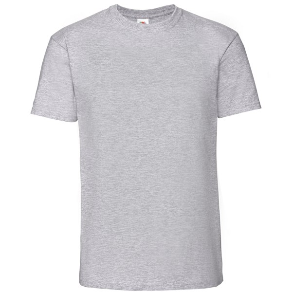 Fruit Of The Loom Herr Iconic 195 Ringspun Premium T-shirt S UK Heather Grey S UK
