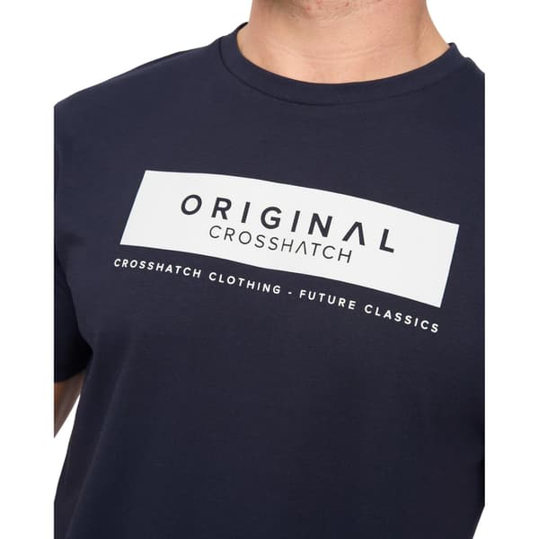 Crosshatch Herr Jamstate T-shirt M Marinblå Navy M
