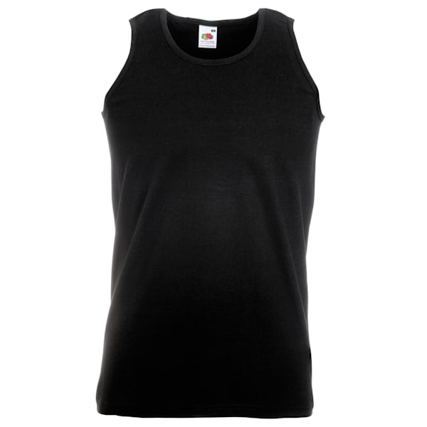 Fruit Of The Loom Herr Athletic Sleeveless Vest / Tank Top 2XL Black 2XL