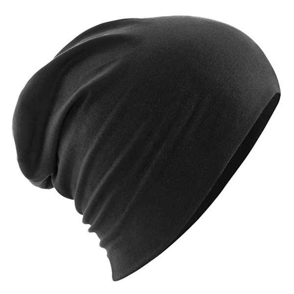 Beechfield Unisex Vuxen Hemsedal Bomull Slouch Beanie One Size Black One Size