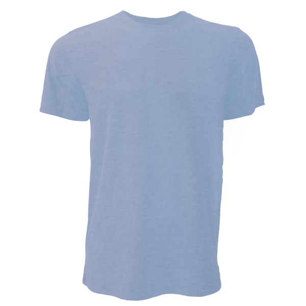 Canvas unisex jersey T-shirt med rund hals / kortärmad herr T-Sh Heather Blue S
