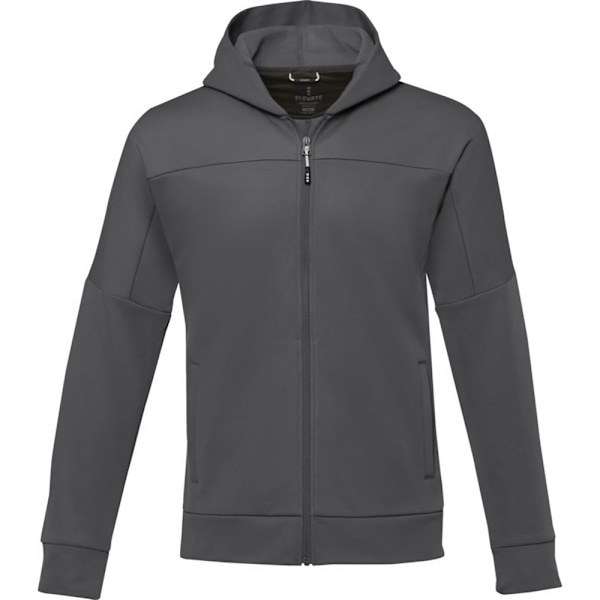 Elevate Life Mens Nubia Knitted Full Zip Jacket S Storm Grey Storm Grey S