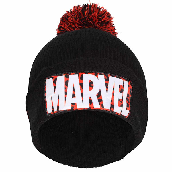 Marvel Unisex Vuxen Leopard Mössa One Size Svart Black One Size