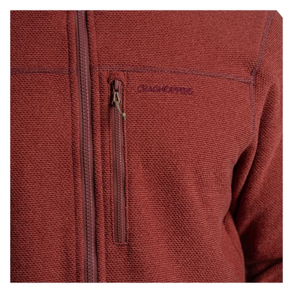 Craghoppers Herr Souther Fleecejacka med Hel Dragkedja S Red Jasper Red Jasper S