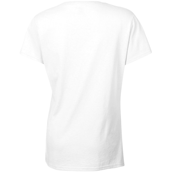 Gildan Dam/Kvinnors T-shirt med kort ärm i tung bomull, Missy Fit White 2XL