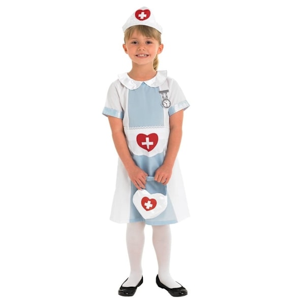 Rubies Girls Nurse Costume M Vit/Blå/Röd White/Blue/Red M