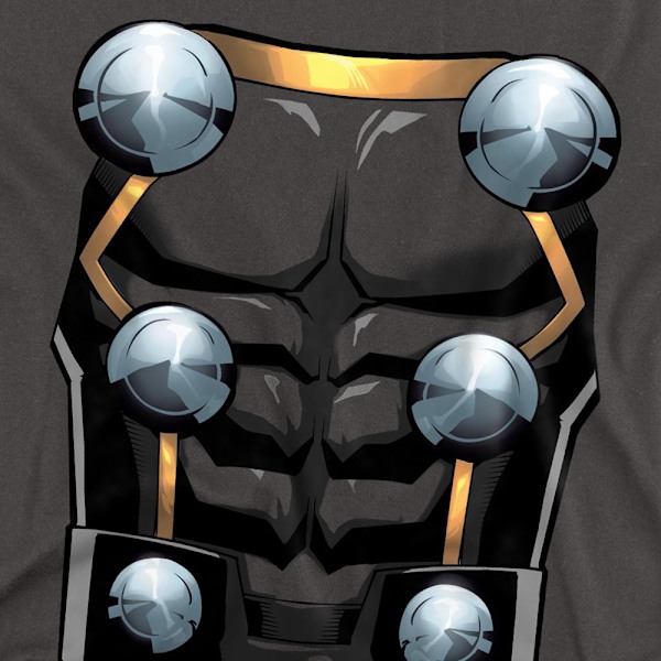 Thor Unisex Vuxen Kostym T-Shirt XXL Kolgrå Charcoal XXL