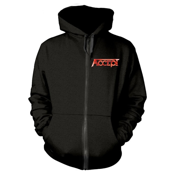 Accept Unisex Vuxen Flying V Full Zip Hoodie S Svart Black S