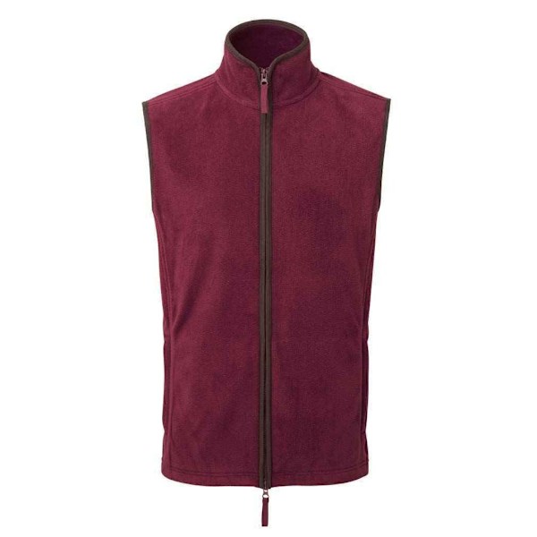Premier Mens Artisan Fleece Gilet L Burgundy/Brown Burgundy/Brown L