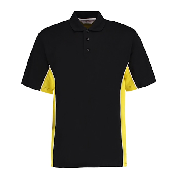 GAMEGEAR Herr Track Polycotton Pique Poloshirt L Svart/Gul Black/Yellow L