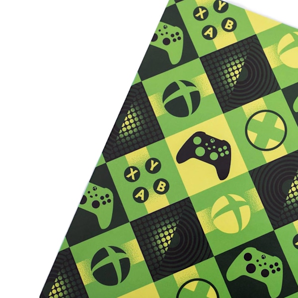 Xbox Spelkontroll Presentpapper One Size Grön/Svart/Gul Green/Black/Yellow One Size