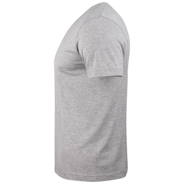 Clique Unisex Adult Melange V-halsad T-shirt XXL Grå Melange Grey Melange XXL