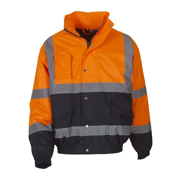 Yoko Hi-Vis Tvåfärgad Bomberjacka M Orange/Marinblå Orange/Navy M