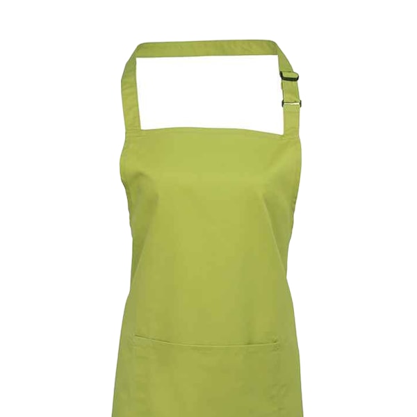 Premier Unisex Vuxen Färger Fickor Full Förkläde En Storlek Lime Grön Lime Green One Size