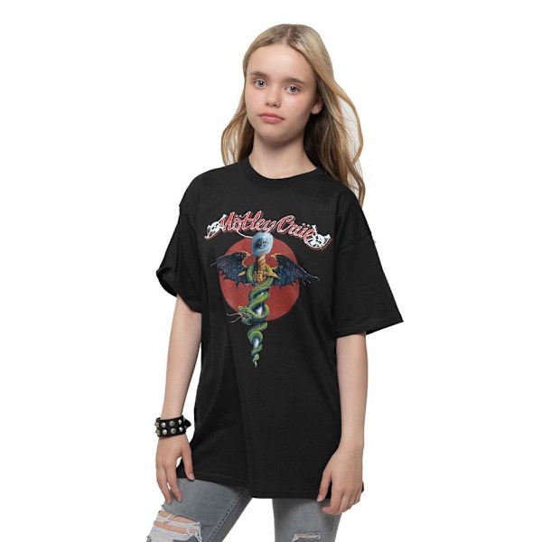 Motley Crue Barn/Barn Feelgood Circle T-shirt 11-12 år Black 11-12 Years