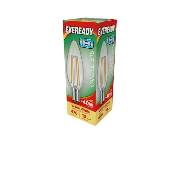 Eveready B15 SBC LED-ljuskälla, en storlek, varmvit Warm White One Size