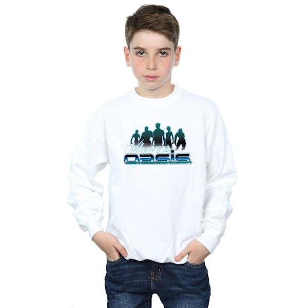 Ready Player One Boys Welcome To The Oasis Sweatshirt 5-6 År White 5-6 Years