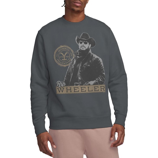 Yellowstone Unisex Vuxen Rip Wheeler Sweatshirt M Kolgrå Charcoal M