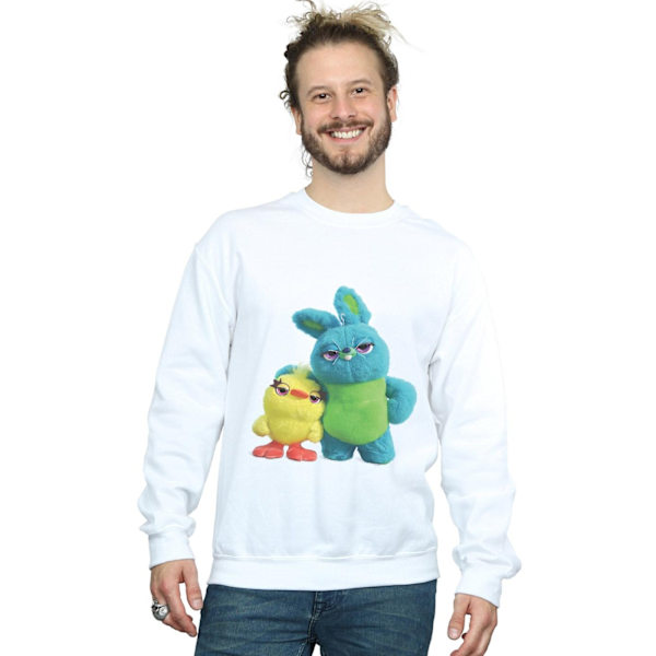 Disney Mens Toy Story 4 Ducky And Bunny Sweatshirt 4XL Vit White 4XL