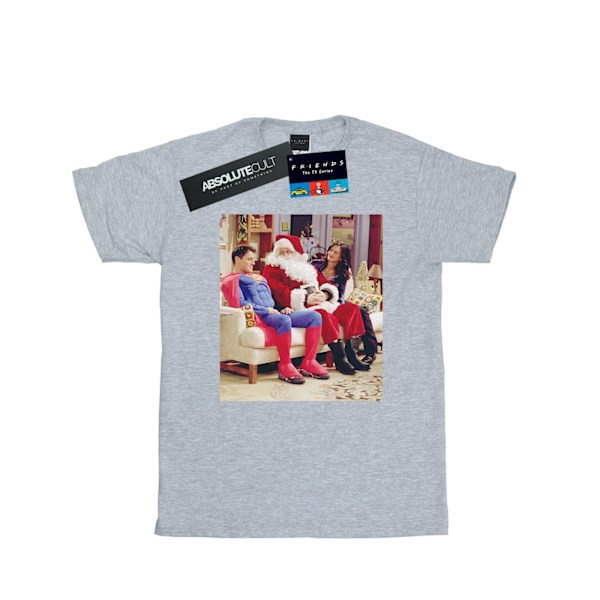 Friends Mens Couch Santa T-Shirt L Sports Grey Sports Grey L