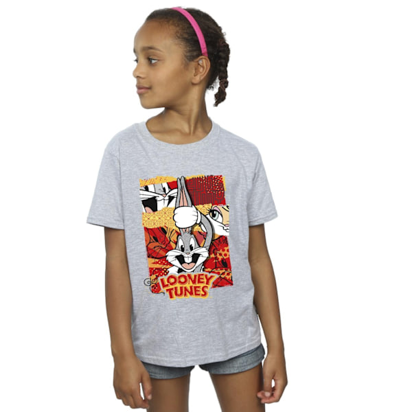 Looney Tunes Girls Bugs Rabbit Comic Nyår Bomull T-shirt 12 Sports Grey 12-13 Years