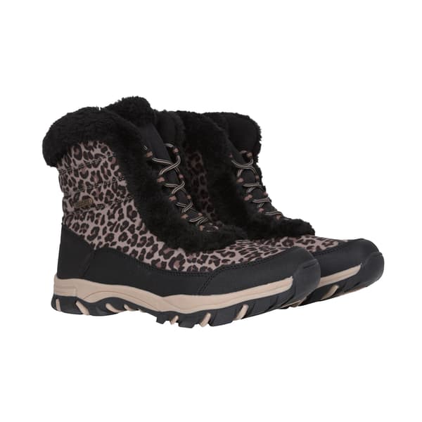 Mountain Warehouse Dam/Dam Ohio Leopardtryck Termiska Snökängor Black 7 UK