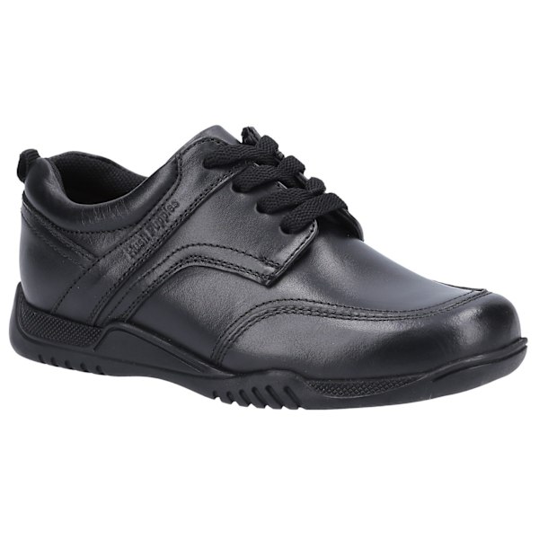 Hush Puppies Boys Harvey Läderskolskor 2 UK Svart Black 2 UK