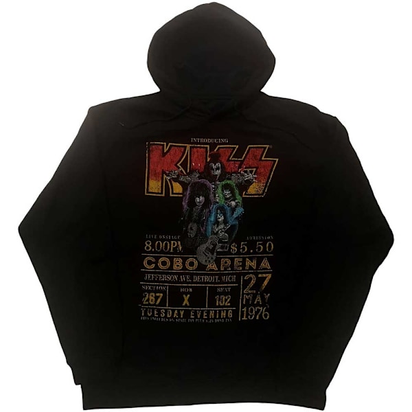 Kiss Unisex Adult Cobra Arena ´76 Eco Friendly Hoodie M Svart Black M