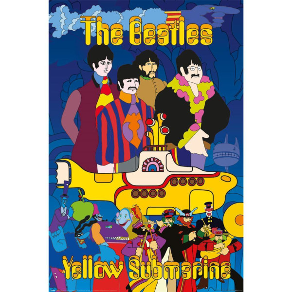 The Beatles Yellow Submarine Maxi Poster 91,5 cm x 61 cm Multifärgad Multicoloured 91.5cm x 61cm