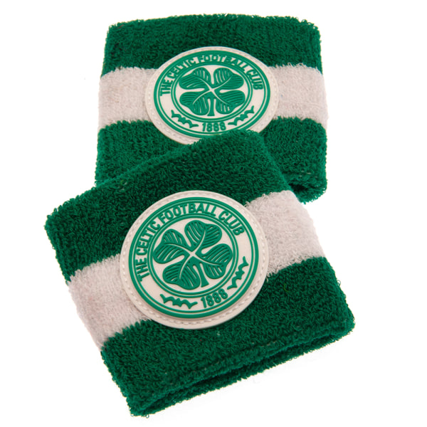 Celtic FC Armband (paket med 2) One Size Grön/Vit Green/White One Size