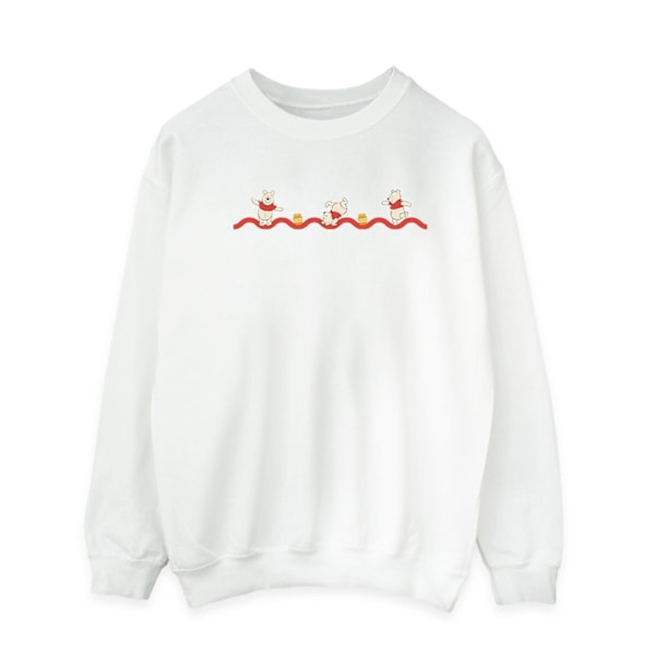 Disney Winnie The Pooh Hunny Line Sweatshirt M Vit White M