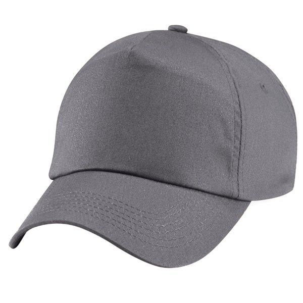 Beechfield Unisex Original 5-Panel Baseballkeps i enfärgad design, One Size Graphite Grey One Size