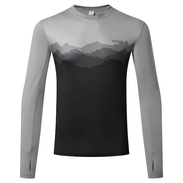 TOG24 Herr Snowdon Mountain Crew Neck Termisk Topp L Grå Grey L