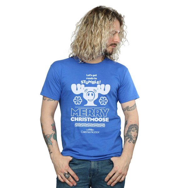 National Lampoon's Christmas Vacation Herr Merry Christmoose T-shirt Royal Blue XL