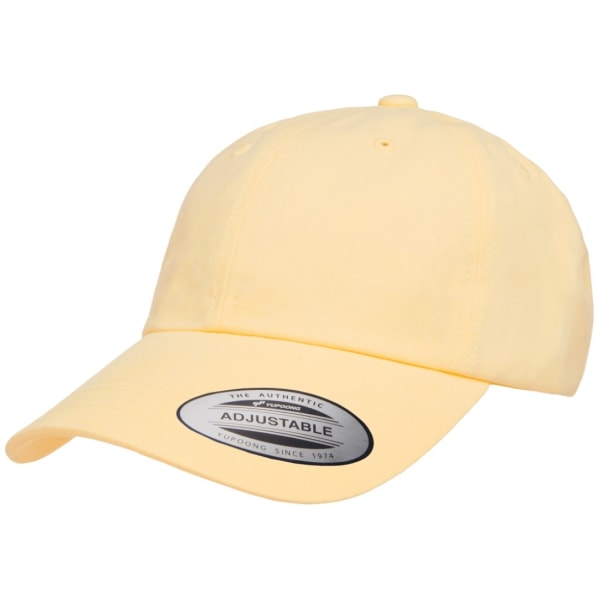 Flexfit By Yupoong Peached Cotton Twill Dad Cap One Size Gul Yellow One Size