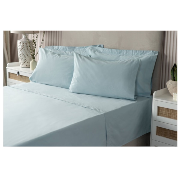 Belledorm Easycare Percale Platform Valance Dubbel Äggblå Duck Egg Blue Double